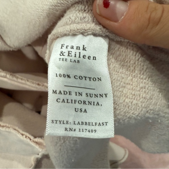 Frank & Eileen Coat Belfast Lab Double Breasted Triple Fleece in Pink - Picture 7 of 7